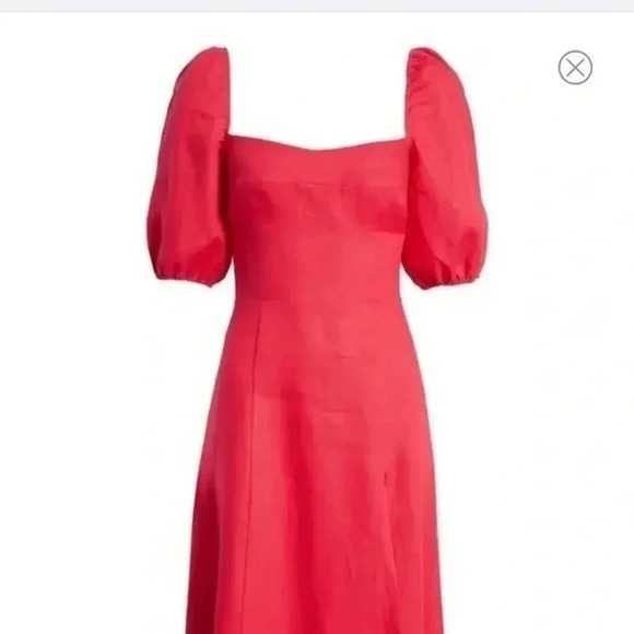 NEW Reformation corvette pink midi dress B3 - Picture 4 of 8
